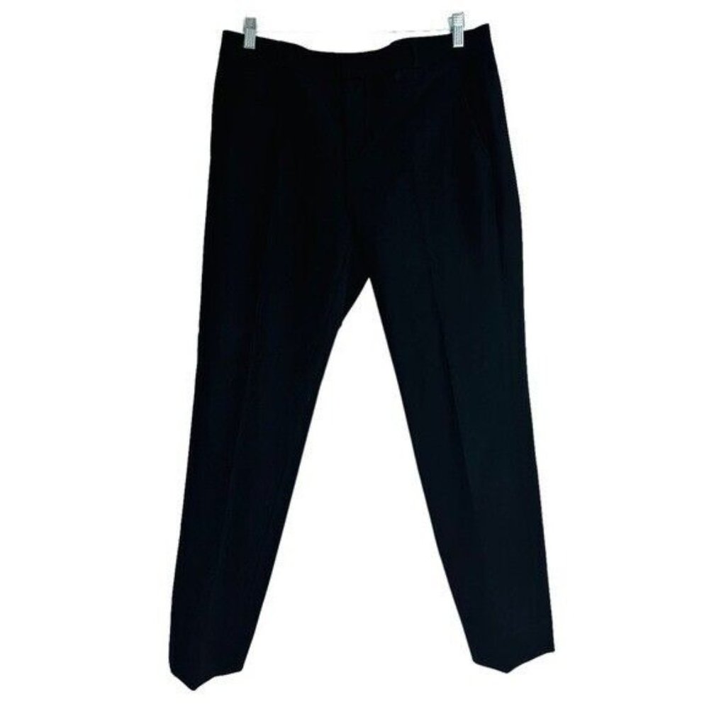 Banana Republic Ryan Slim Straight-Fit Washable Bi-Stretch Pant, Black Size 12 - Picture 2 of 8